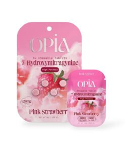 Opia 7-Hydroxymitragynine Chewable Tablets Pink Strawberry 30mg Per Tablet