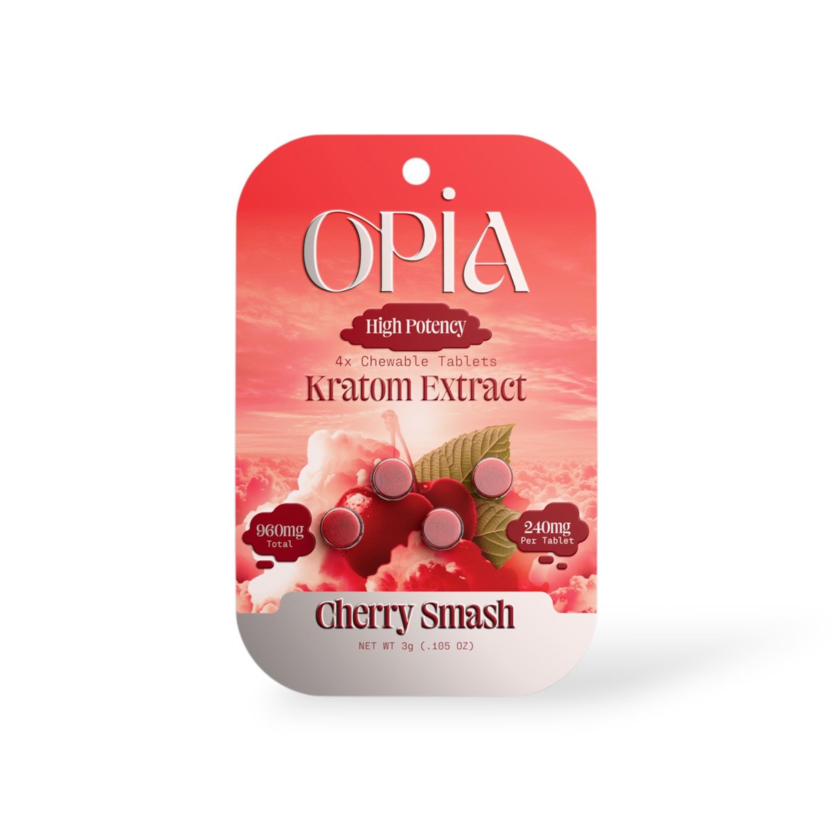 Opia Kratom Extract Cherry Smash Tablet 240mg