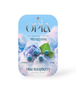 Opia Mitragynine 150mg Blue Raspberry Chewable Tablets