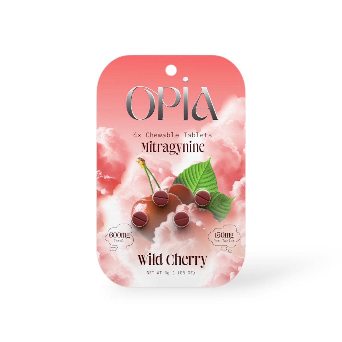 Opia Mitragynine 150mg Wild Cherry Chewable Tablets