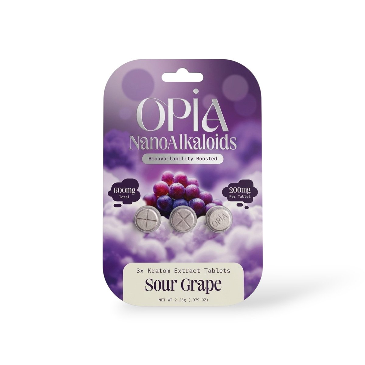 Opia Nano Alkaloid Chewable Tablets Sour Grape 200mg